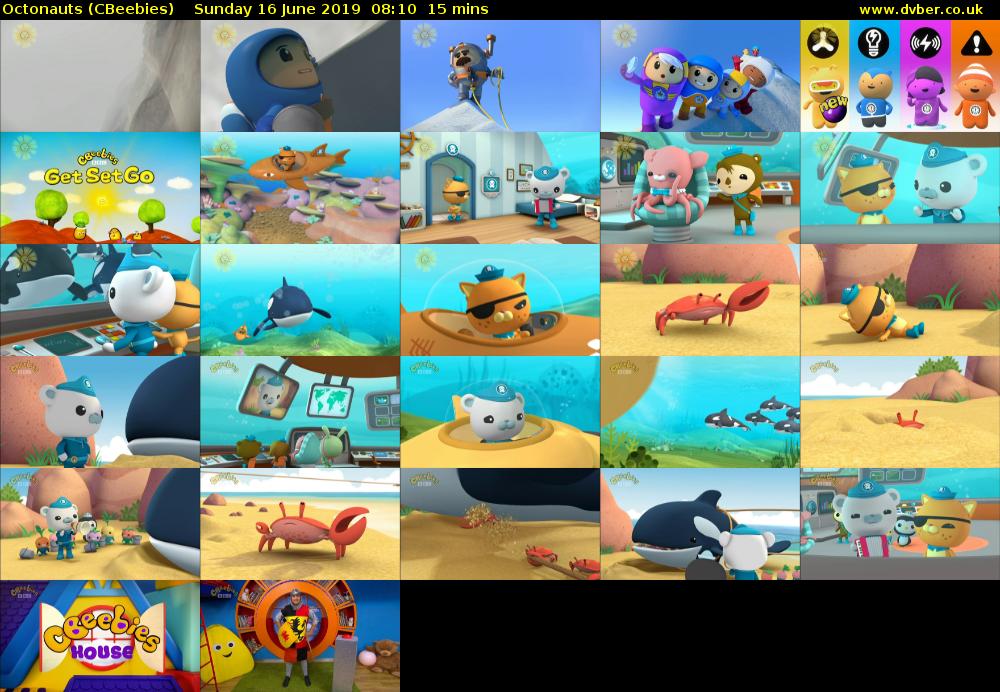 Octonauts (CBeebies) Sunday 16 June 2019 08:10 - 08:25