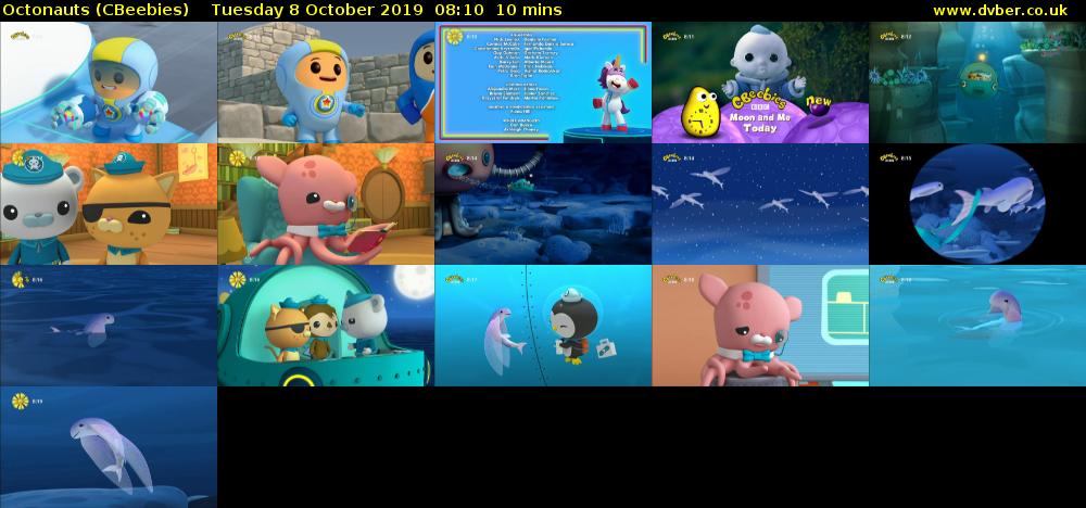 Octonauts (CBeebies) Tuesday 8 October 2019 08:10 - 08:20
