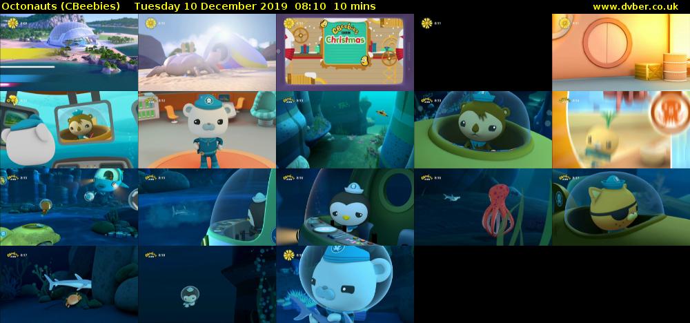 Octonauts (CBeebies) Tuesday 10 December 2019 08:10 - 08:20