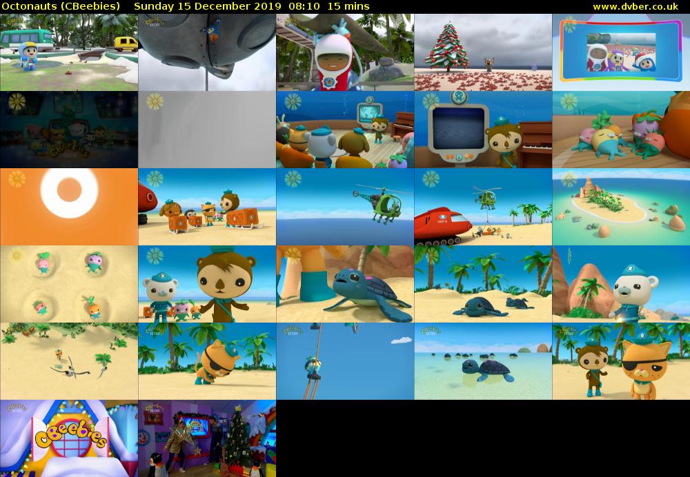 Octonauts (CBeebies) Sunday 15 December 2019 08:10 - 08:25