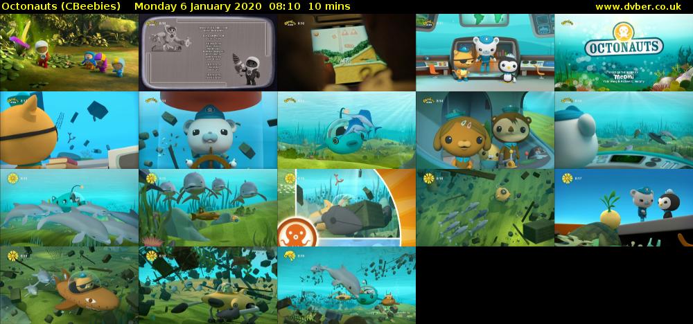 Octonauts (CBeebies) Monday 6 January 2020 08:10 - 08:20