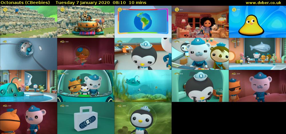 Octonauts (CBeebies) Tuesday 7 January 2020 08:10 - 08:20