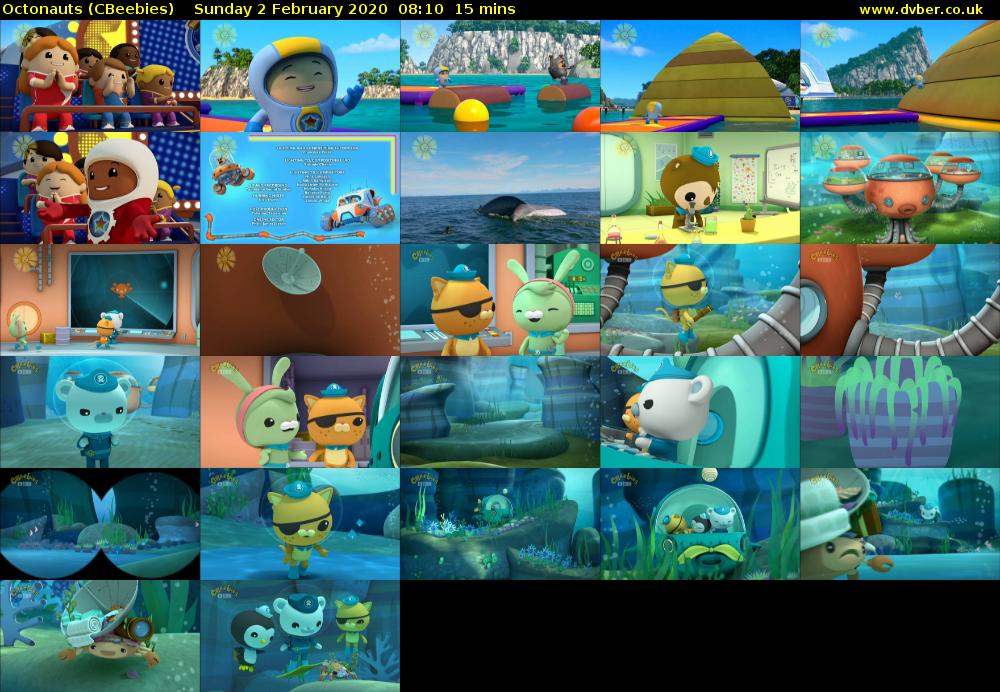 Octonauts (CBeebies) Sunday 2 February 2020 08:10 - 08:25