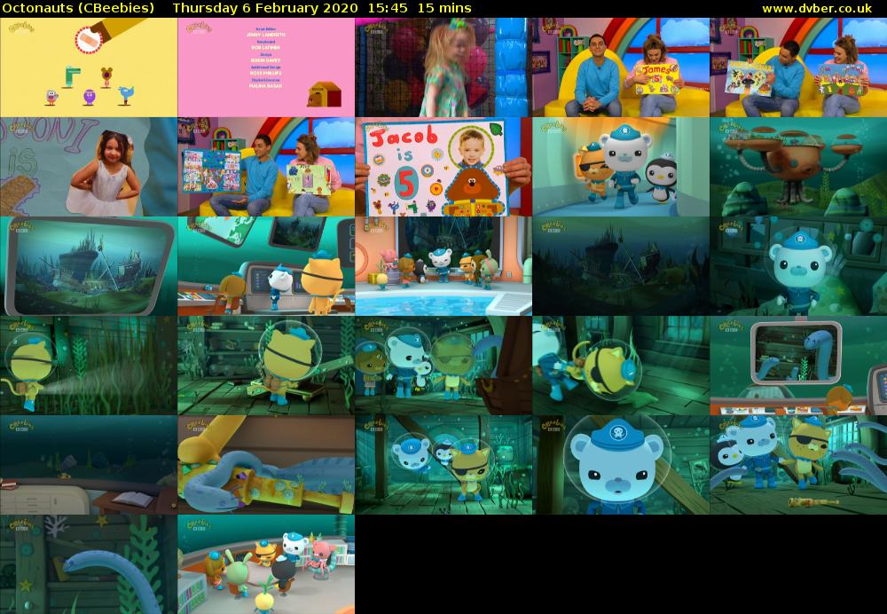 Octonauts (CBeebies) Thursday 6 February 2020 15:45 - 16:00