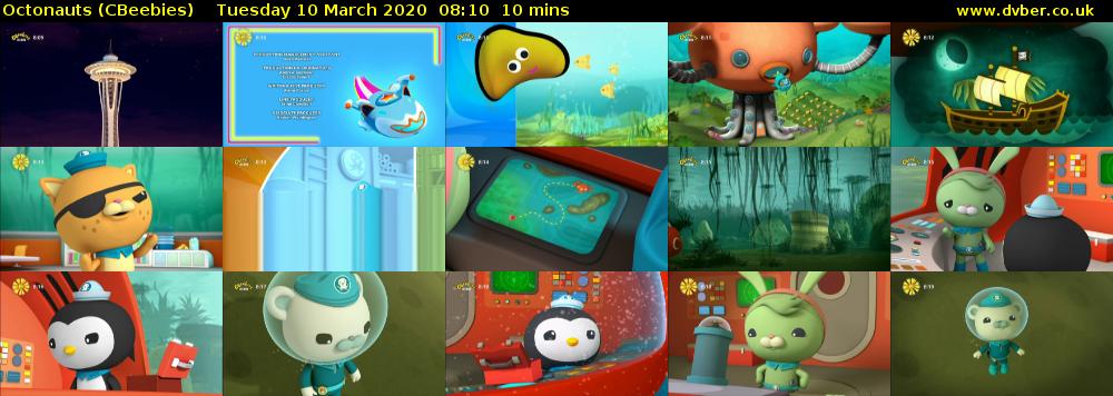 Octonauts (CBeebies) Tuesday 10 March 2020 08:10 - 08:20