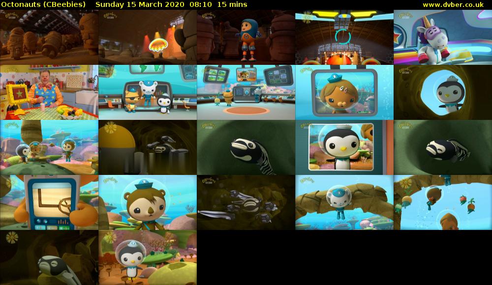 Octonauts (CBeebies) Sunday 15 March 2020 08:10 - 08:25