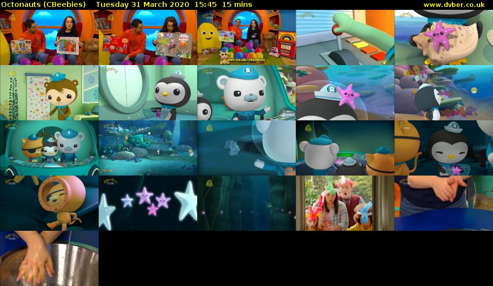 Octonauts (CBeebies) Tuesday 31 March 2020 15:45 - 16:00