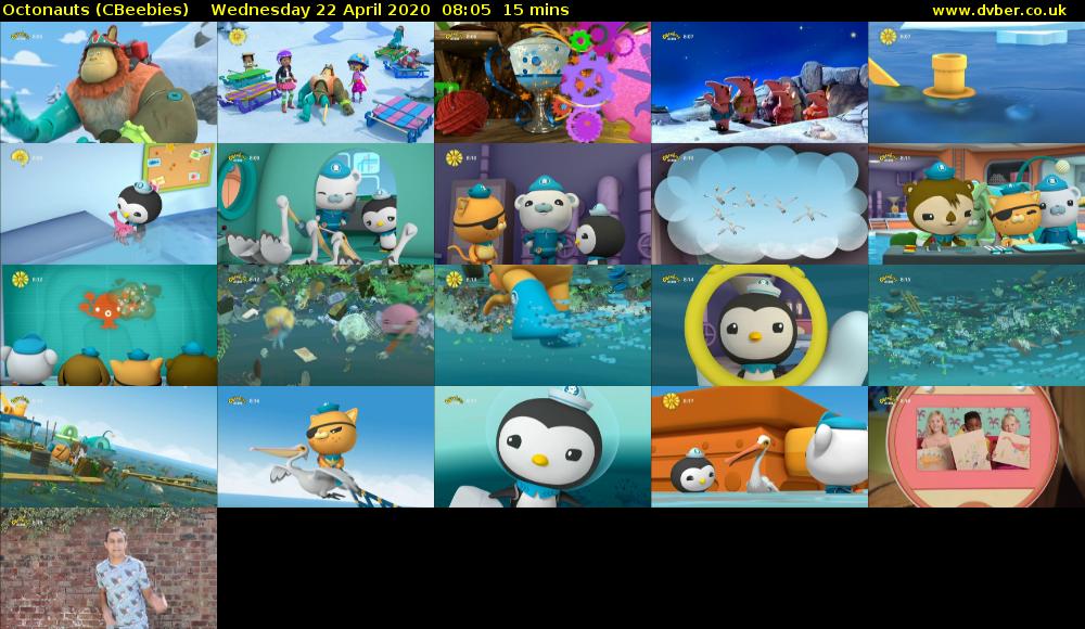 Octonauts (CBeebies) Wednesday 22 April 2020 08:05 - 08:20