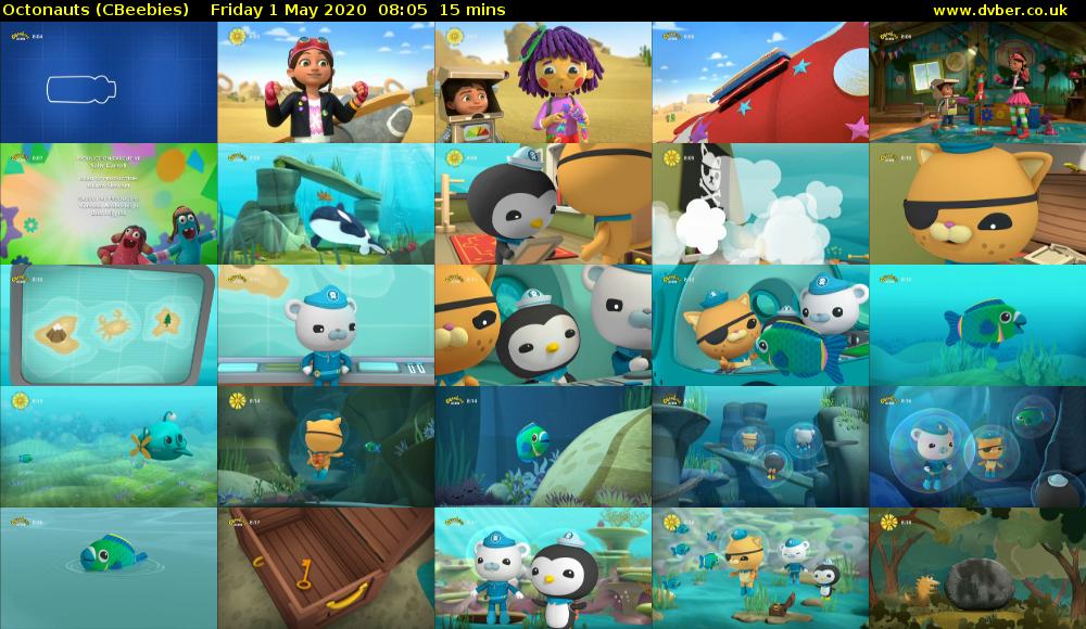 Octonauts (CBeebies) Friday 1 May 2020 08:05 - 08:20