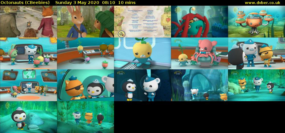 Octonauts (CBeebies) Sunday 3 May 2020 08:10 - 08:20