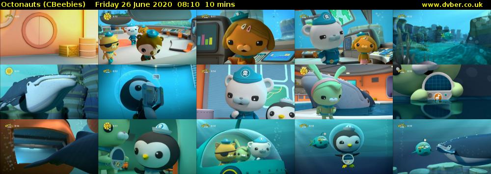 Octonauts (CBeebies) Friday 26 June 2020 08:10 - 08:20