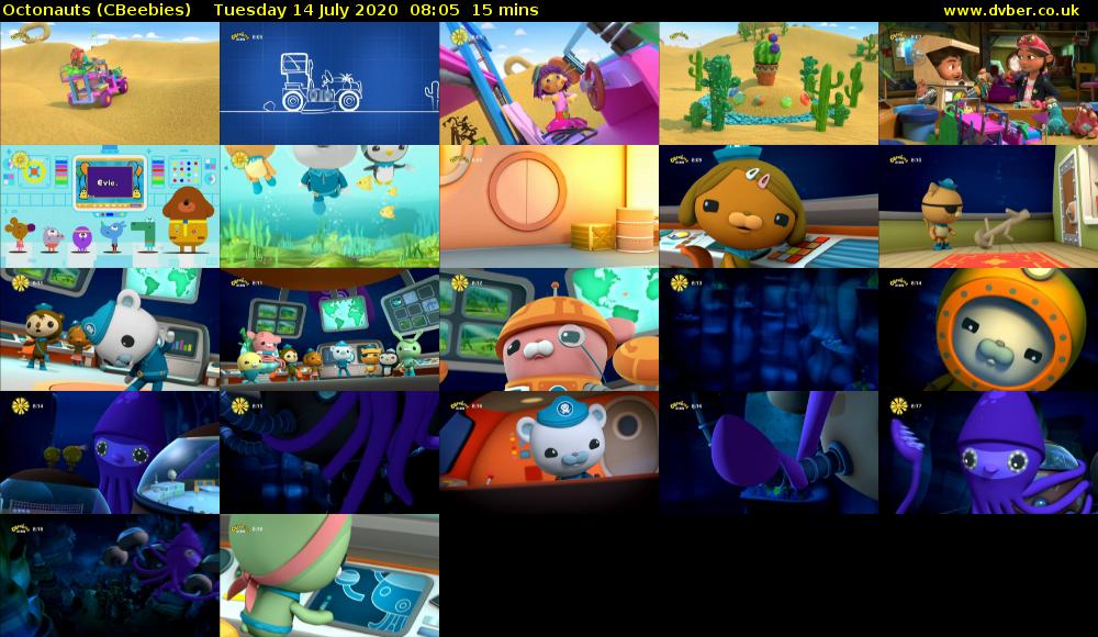 Octonauts (CBeebies) Tuesday 14 July 2020 08:05 - 08:20