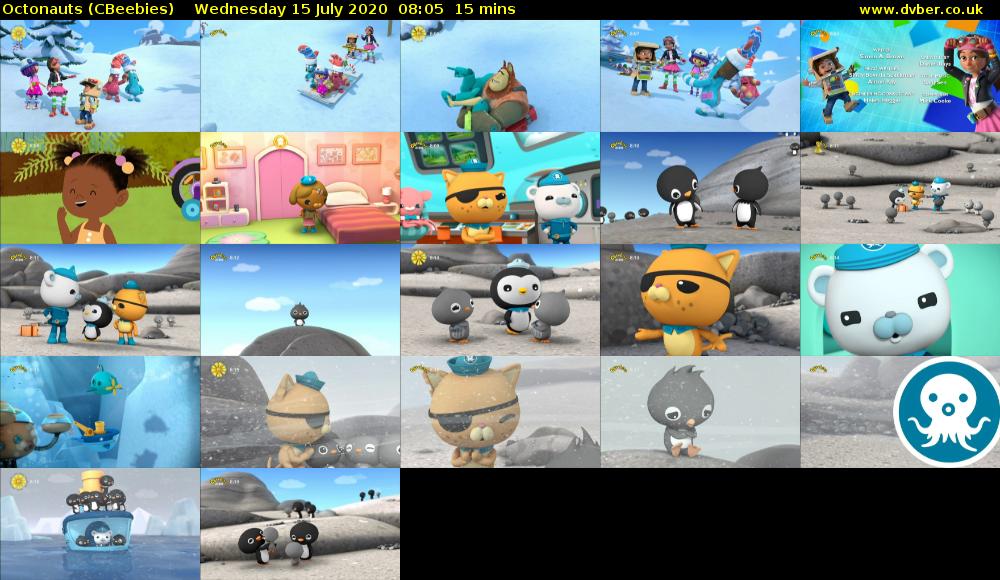 Octonauts (CBeebies) Wednesday 15 July 2020 08:05 - 08:20
