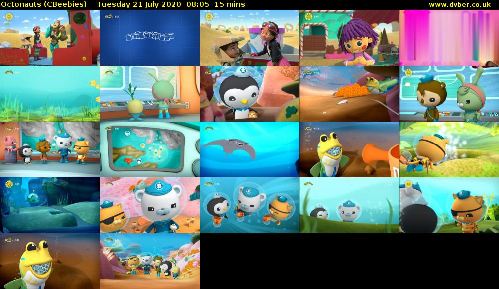 Octonauts (CBeebies) Tuesday 21 July 2020 08:05 - 08:20