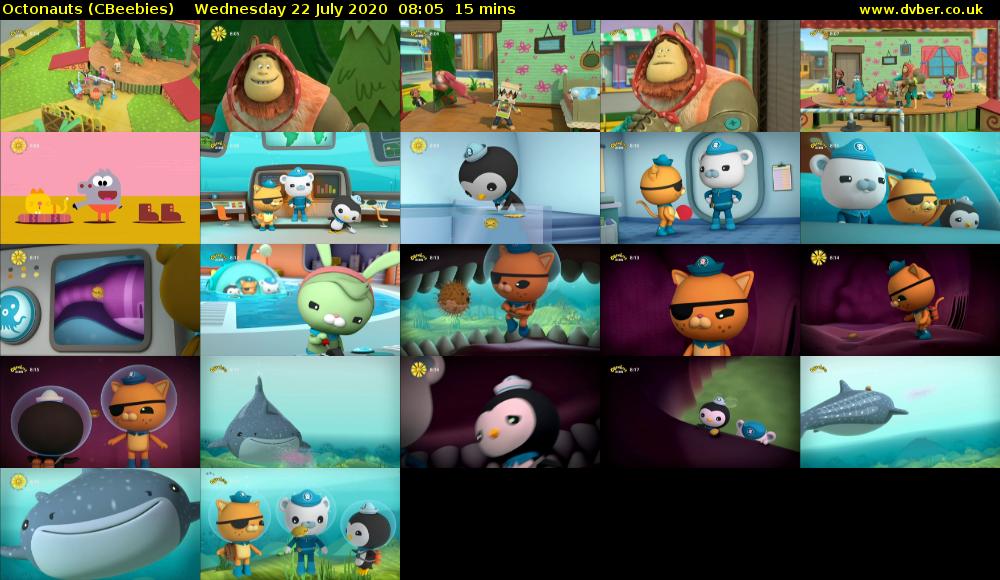 Octonauts (CBeebies) Wednesday 22 July 2020 08:05 - 08:20