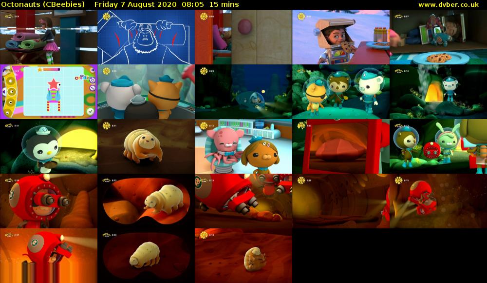 Octonauts (CBeebies) Friday 7 August 2020 08:05 - 08:20