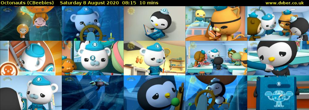 Octonauts (CBeebies) Saturday 8 August 2020 08:15 - 08:25