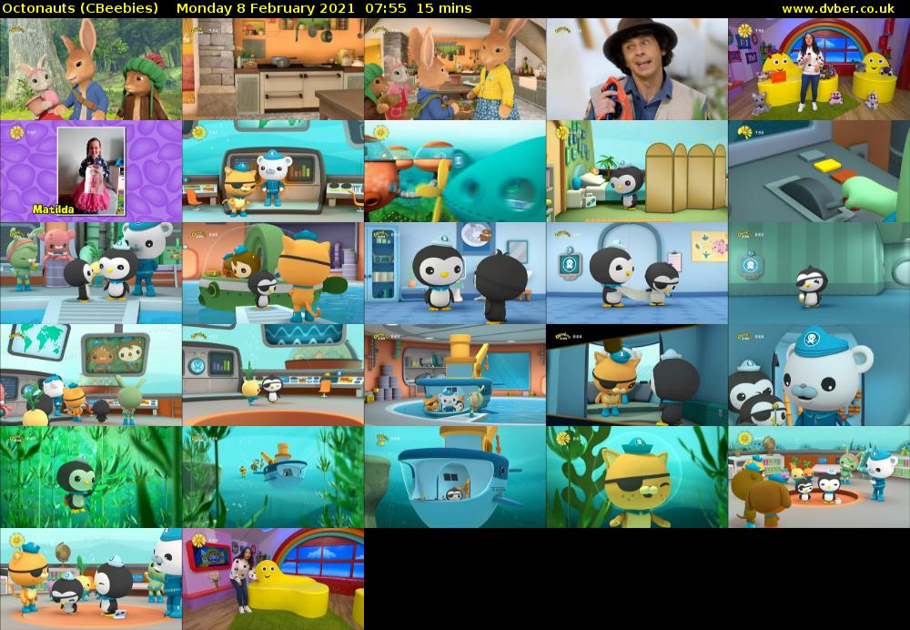Octonauts (CBeebies) Monday 8 February 2021 07:55 - 08:10