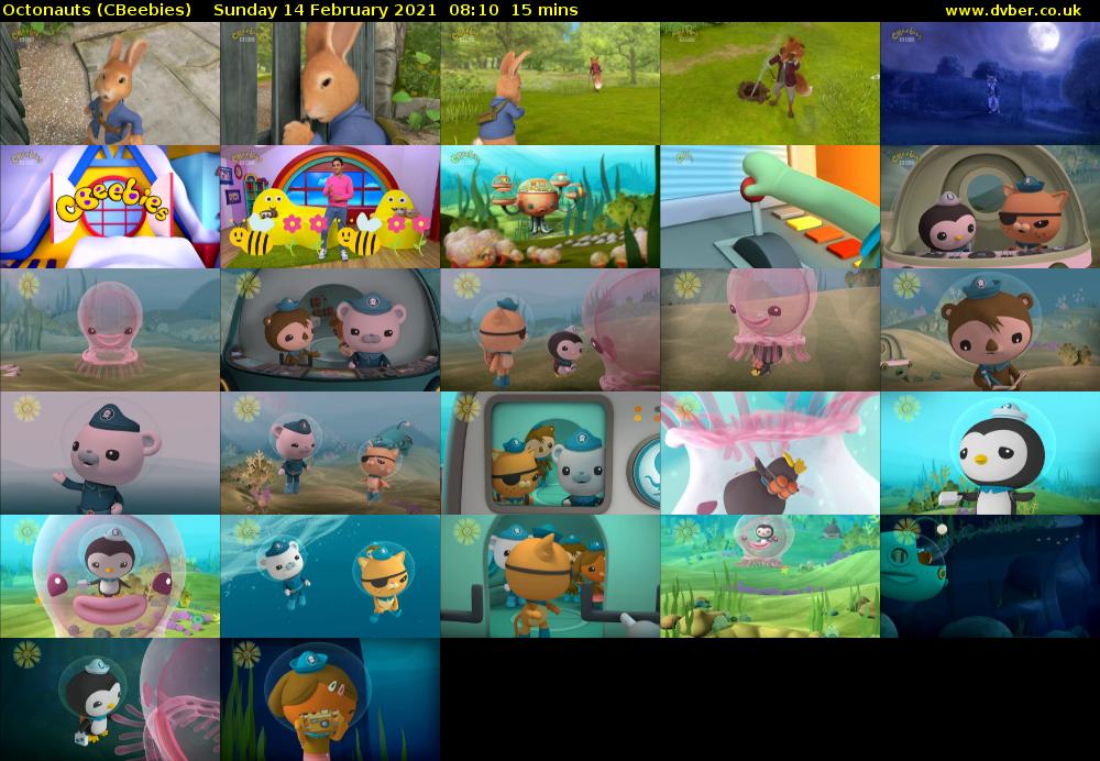 Octonauts (CBeebies) Sunday 14 February 2021 08:10 - 08:25