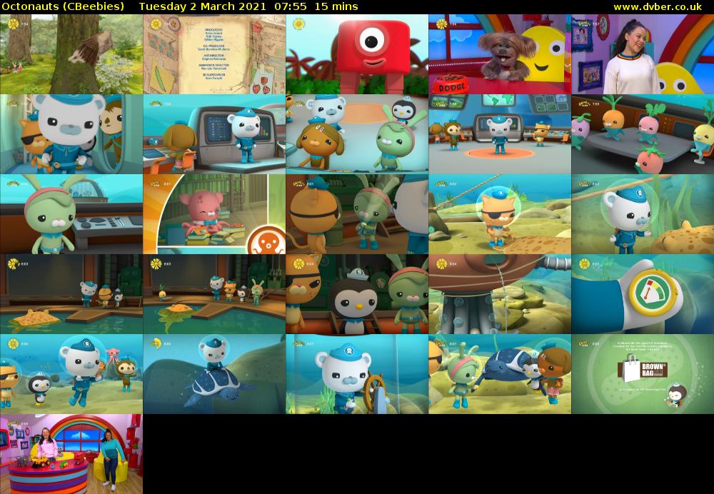 Octonauts (CBeebies) Tuesday 2 March 2021 07:55 - 08:10