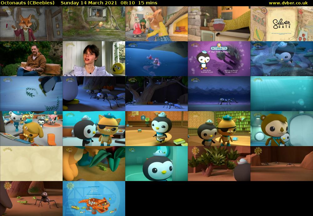 Octonauts (CBeebies) Sunday 14 March 2021 08:10 - 08:25
