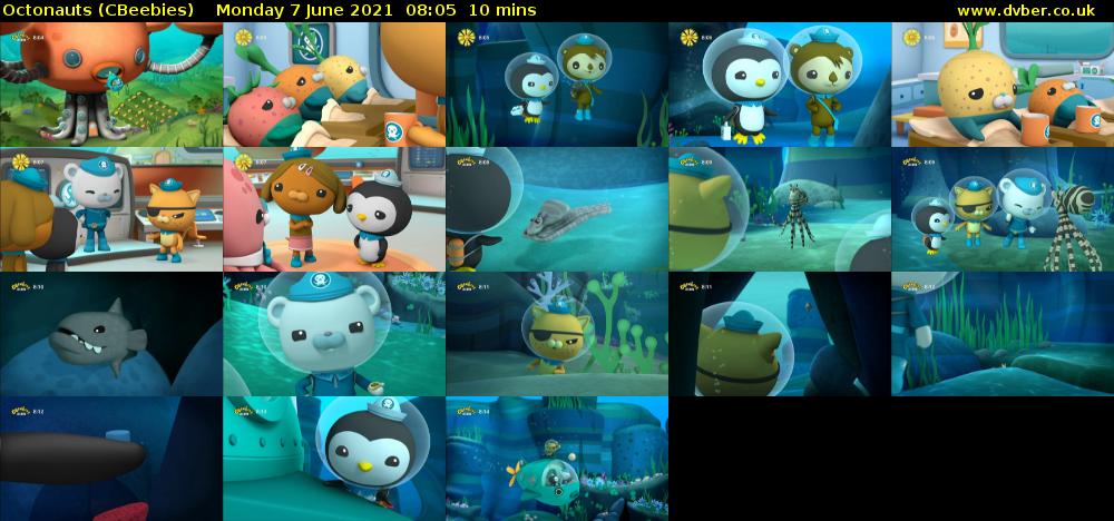 Octonauts (CBeebies) Monday 7 June 2021 08:05 - 08:15