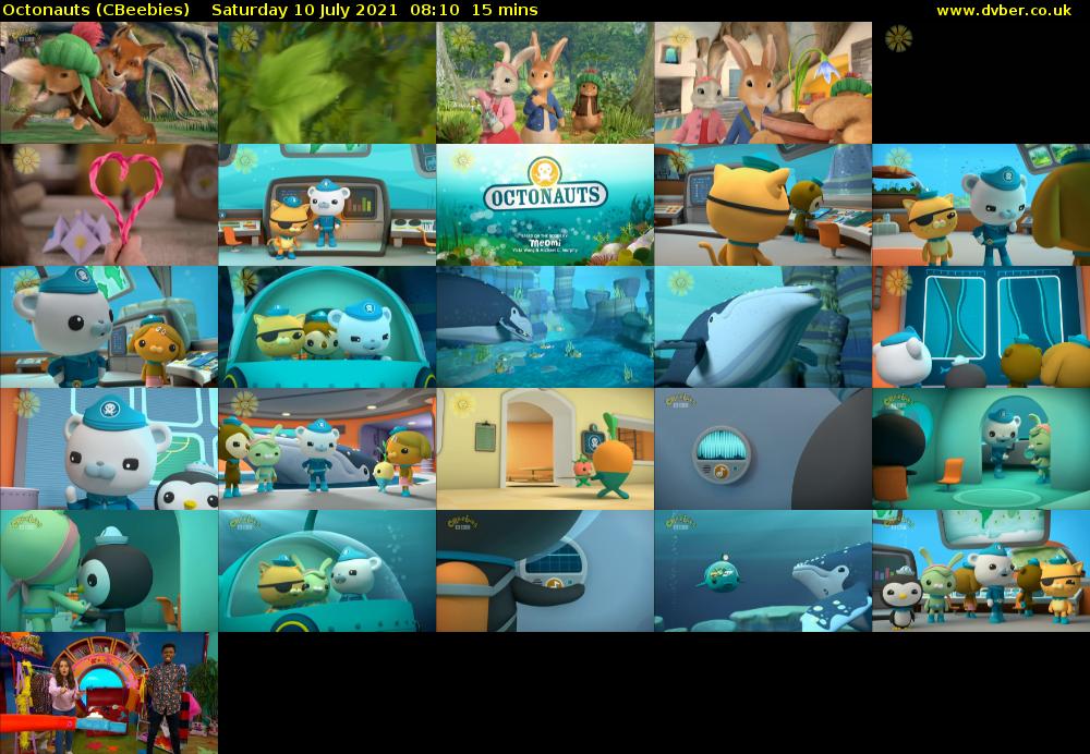 Octonauts (CBeebies) Saturday 10 July 2021 08:10 - 08:25