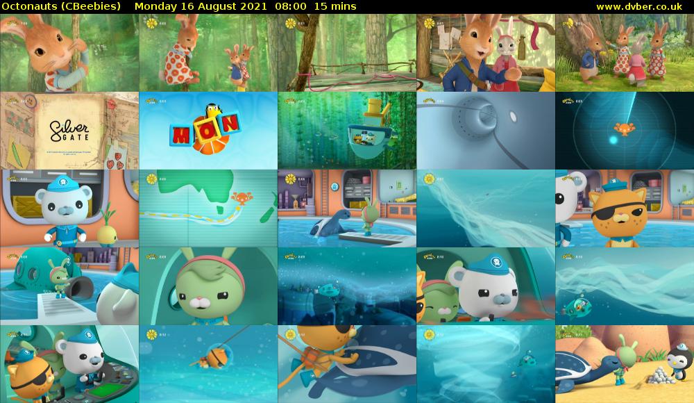 Octonauts (CBeebies) Monday 16 August 2021 08:00 - 08:15