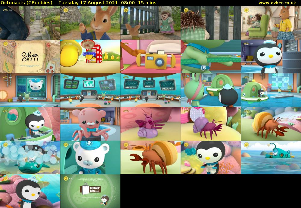 Octonauts (CBeebies) Tuesday 17 August 2021 08:00 - 08:15