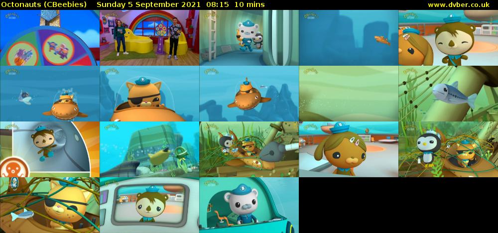 Octonauts (CBeebies) Sunday 5 September 2021 08:15 - 08:25