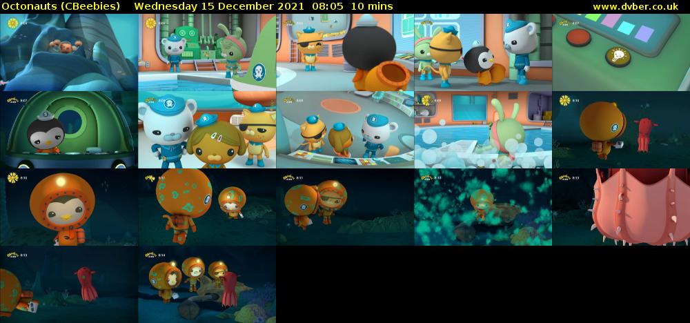 Octonauts (CBeebies) Wednesday 15 December 2021 08:05 - 08:15