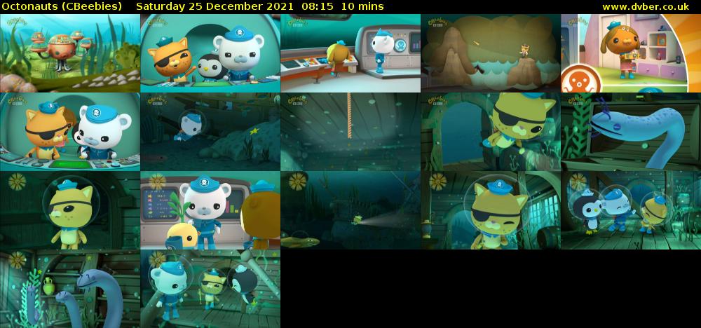 Octonauts (CBeebies) Saturday 25 December 2021 08:15 - 08:25