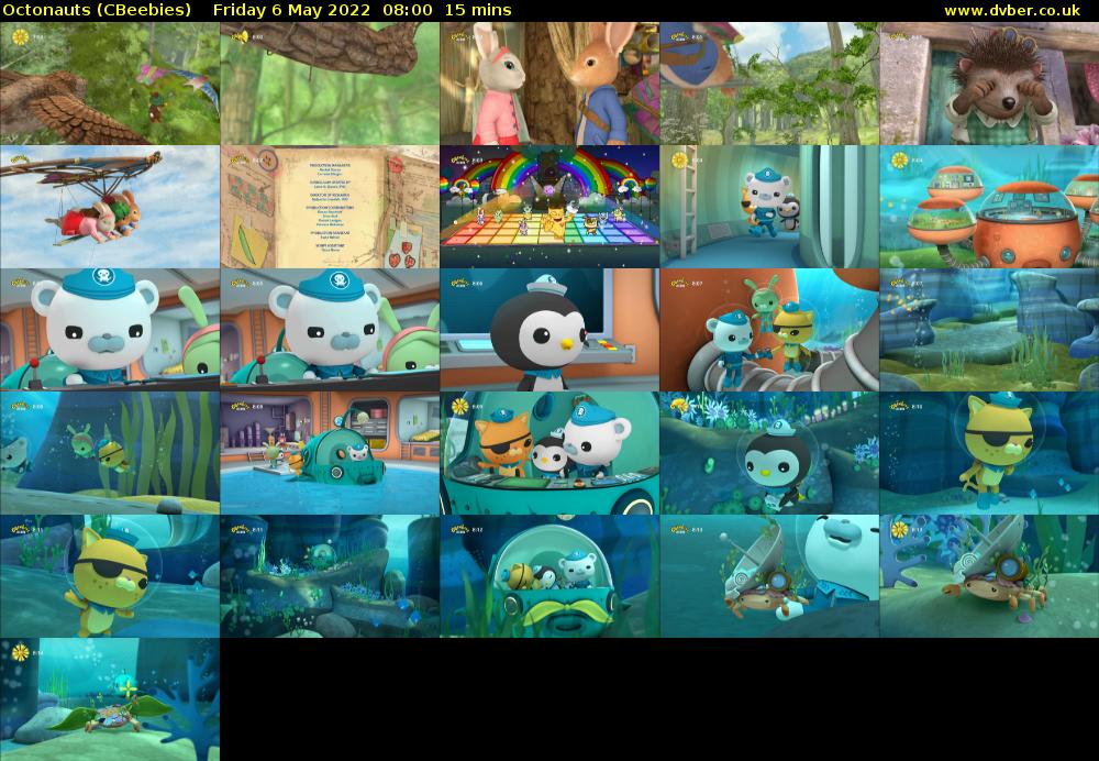 Octonauts (CBeebies) Friday 6 May 2022 08:00 - 08:15