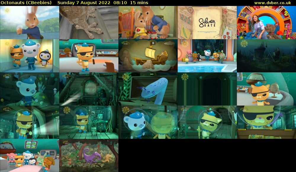 Octonauts (CBeebies) Sunday 7 August 2022 08:10 - 08:25