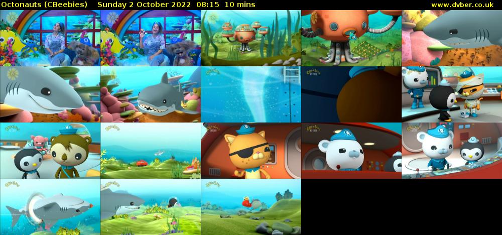 Octonauts (CBeebies) Sunday 2 October 2022 08:15 - 08:25