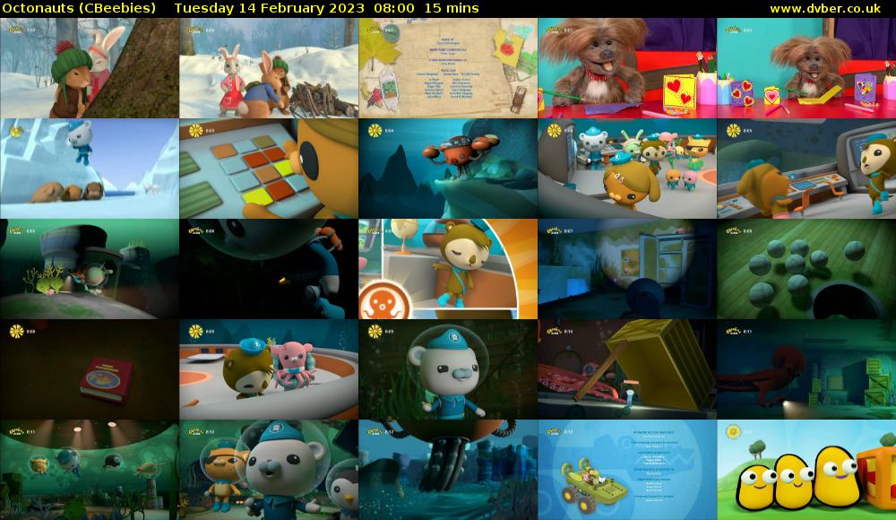 Octonauts (CBeebies) Tuesday 14 February 2023 08:00 - 08:15