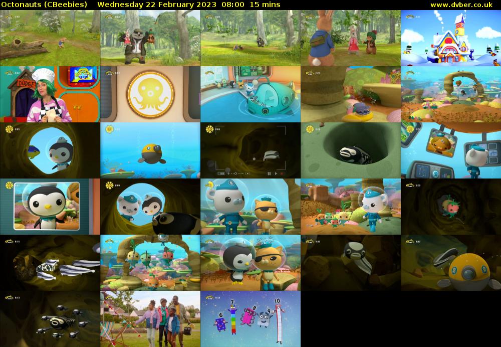 Octonauts (CBeebies) Wednesday 22 February 2023 08:00 - 08:15