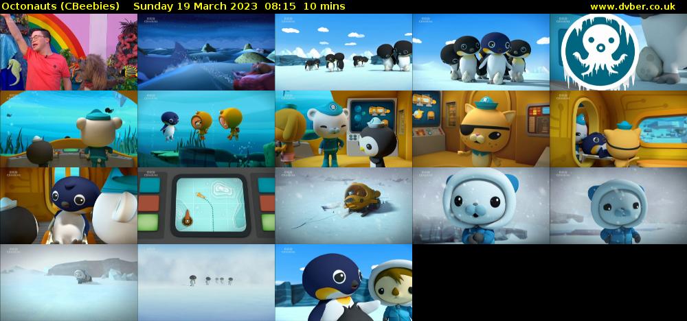Octonauts (CBeebies) Sunday 19 March 2023 08:15 - 08:25