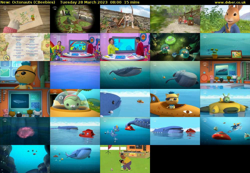 Octonauts (CBeebies) Tuesday 28 March 2023 08:00 - 08:15