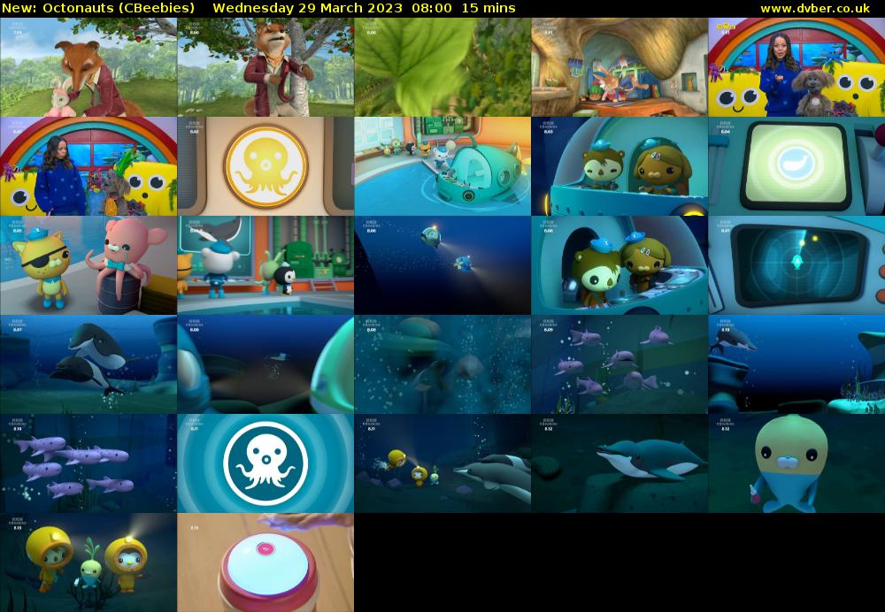 Octonauts (CBeebies) Wednesday 29 March 2023 08:00 - 08:15