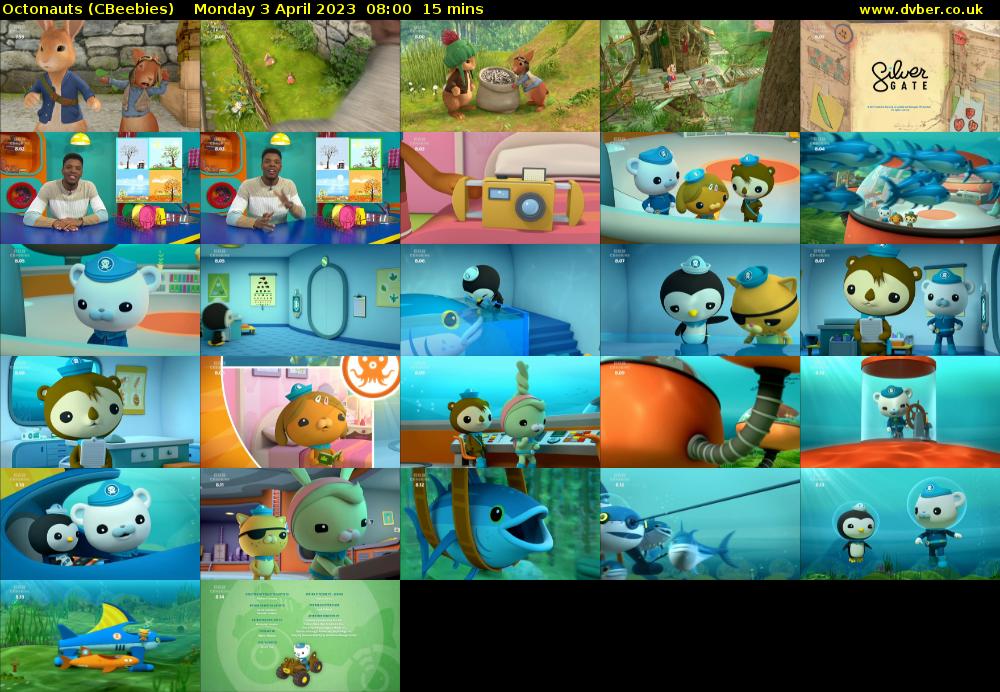 Octonauts (CBeebies) Monday 3 April 2023 08:00 - 08:15