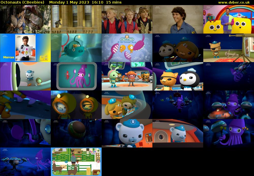 Octonauts (CBeebies) Monday 1 May 2023 16:10 - 16:25