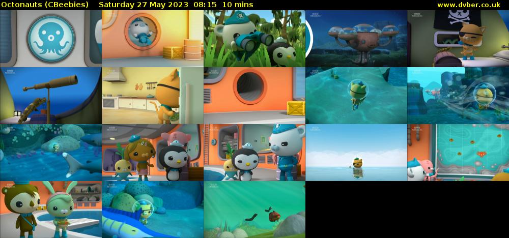 Octonauts (CBeebies) Saturday 27 May 2023 08:15 - 08:25
