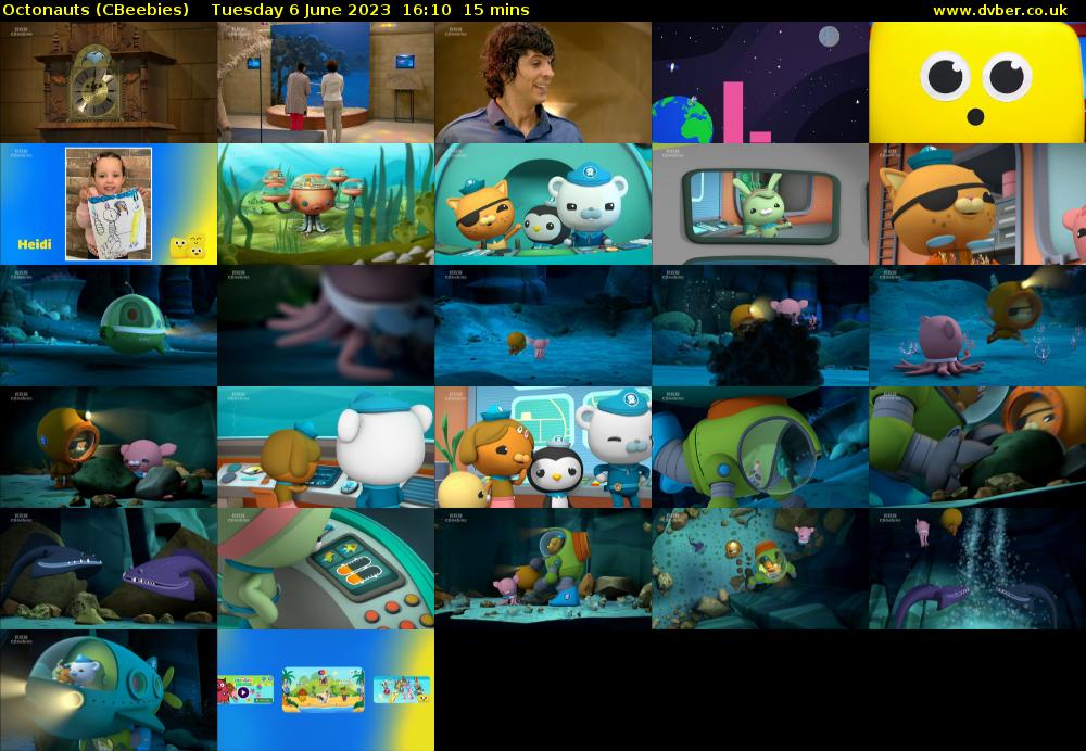 Octonauts (CBeebies) Tuesday 6 June 2023 16:10 - 16:25
