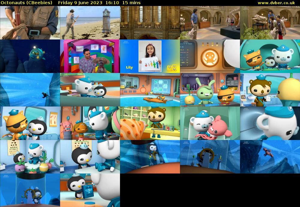 Octonauts (CBeebies) Friday 9 June 2023 16:10 - 16:25