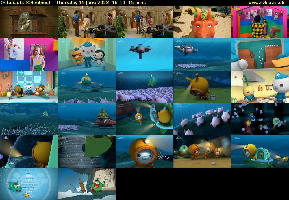 Octonauts (CBeebies) Thursday 15 June 2023 16:10 - 16:25