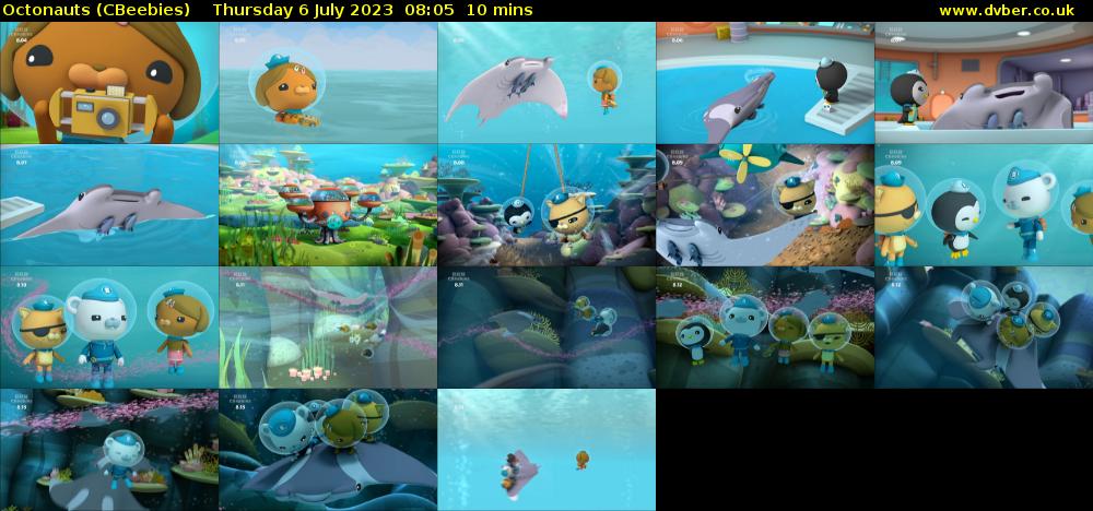 Octonauts (CBeebies) Thursday 6 July 2023 08:05 - 08:15
