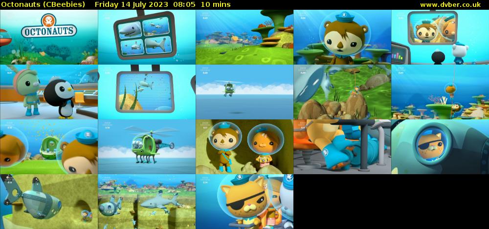 Octonauts (CBeebies) Friday 14 July 2023 08:05 - 08:15