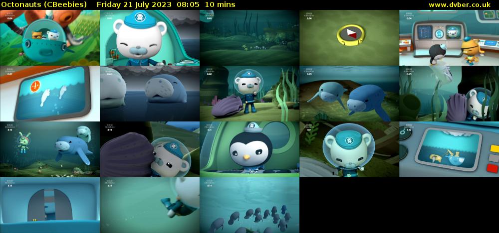 Octonauts (CBeebies) Friday 21 July 2023 08:05 - 08:15