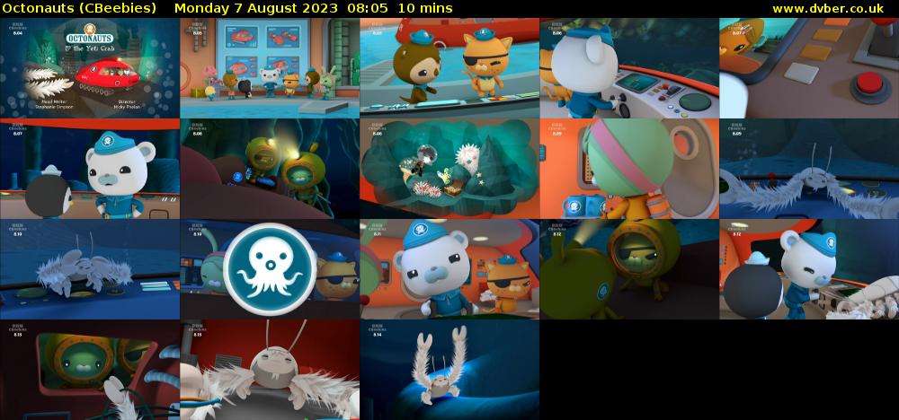Octonauts (CBeebies) Monday 7 August 2023 08:05 - 08:15